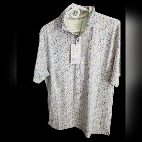 Walter Hagen Other - Walter Hagen Men's Clubhouse Fresco Ditsy Print Short Sleeve Golf Polo Size M